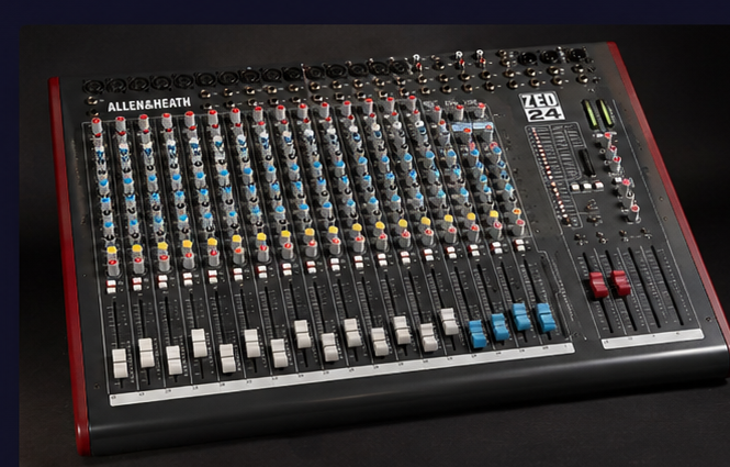 Allen & Heath ZED-24 mixer voor muziek mixen